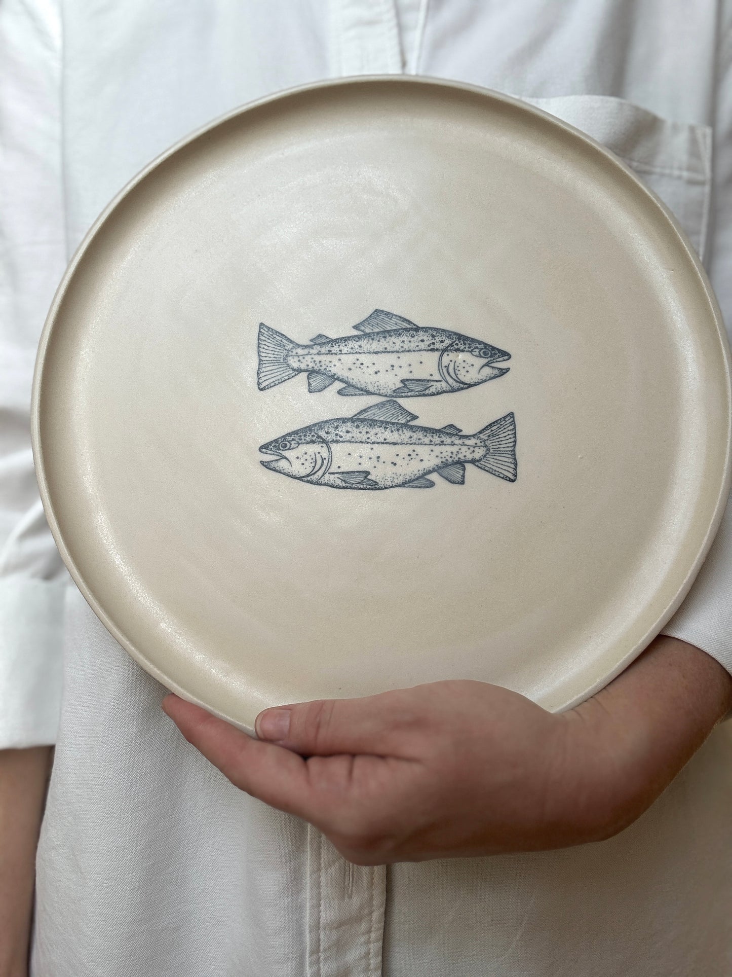 Fish round plate