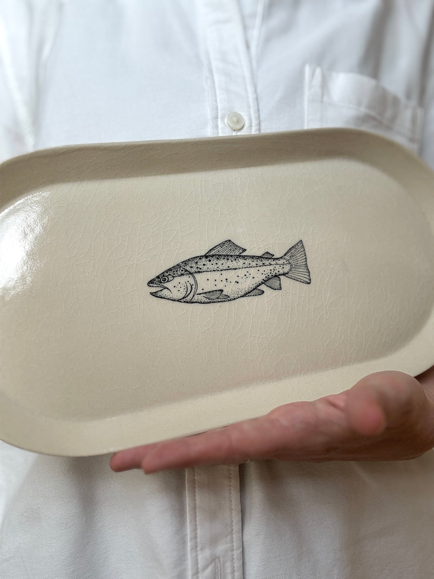 Fish oval plate | XL