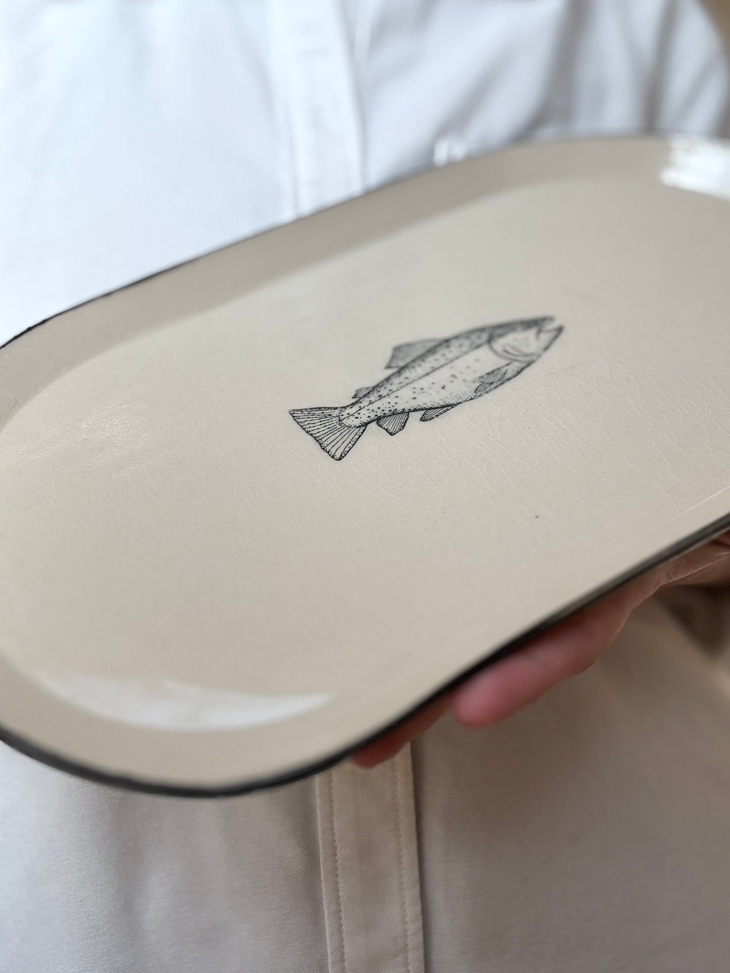 Fish oval plate | XXL