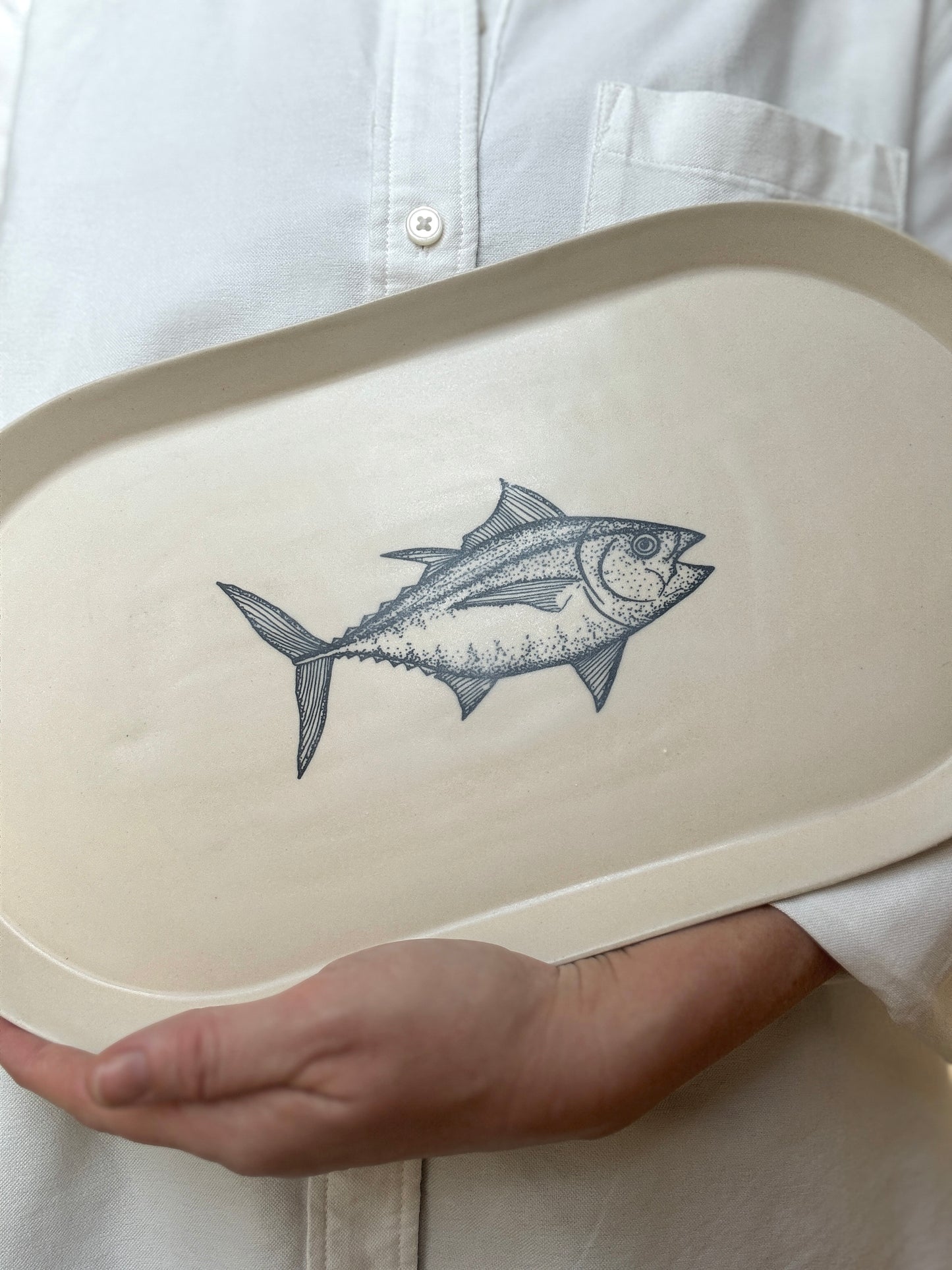 Fish oval plate | XXL
