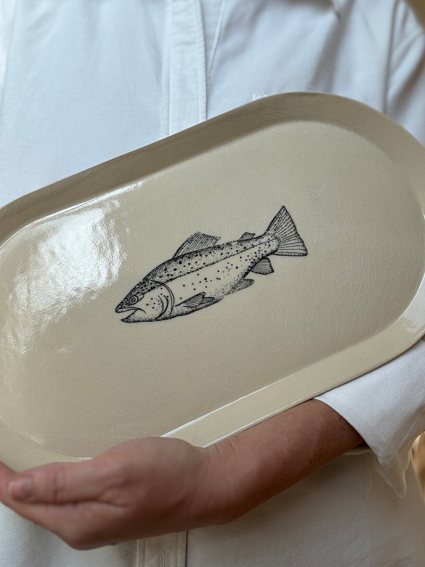 Fish oval plate | XXL