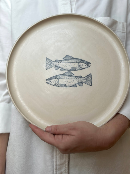 Fish round plate