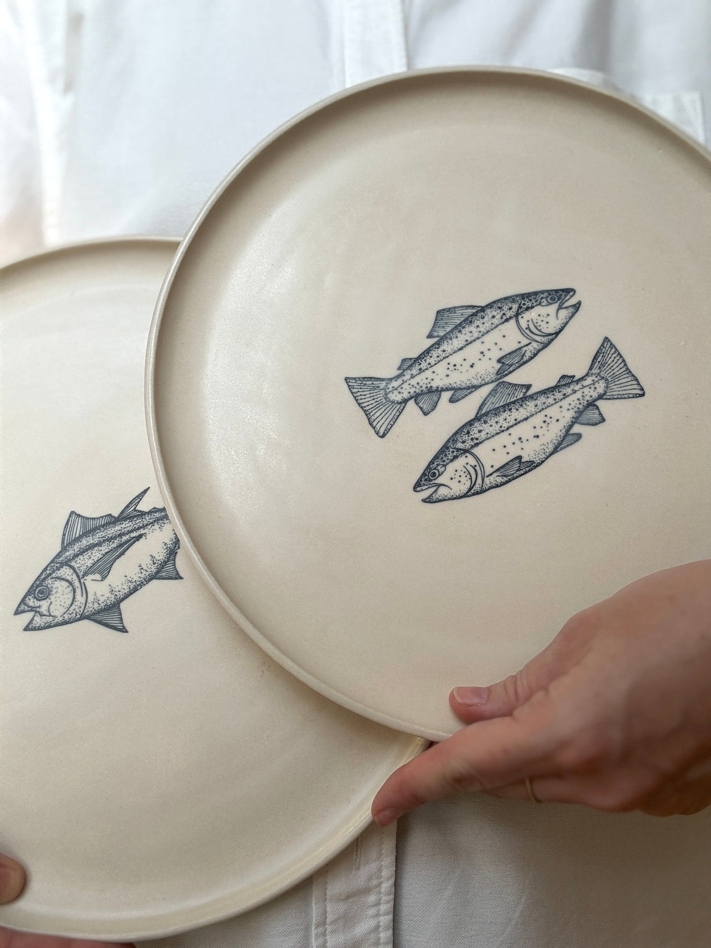 Fish round plate