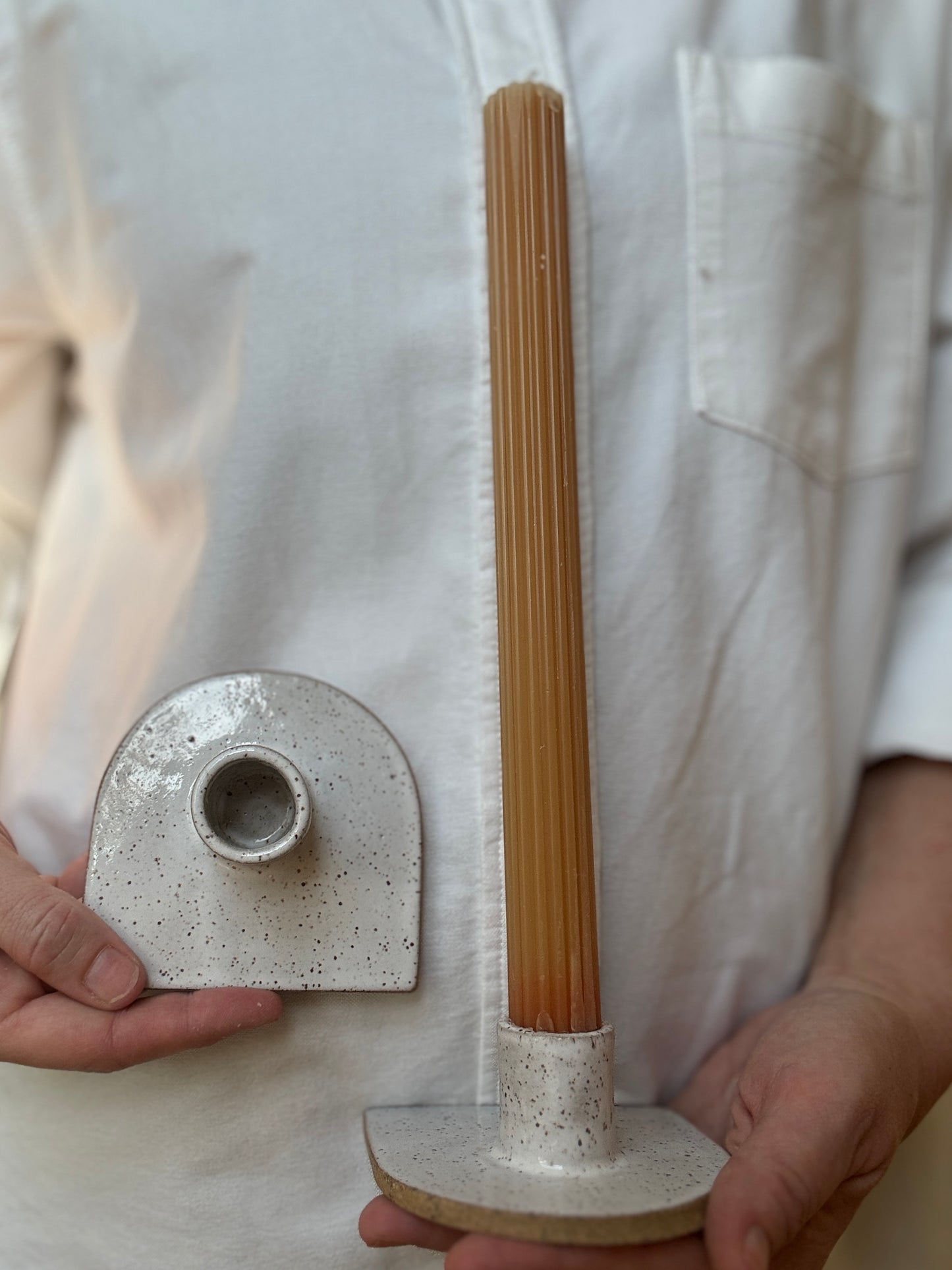 Single taper candle holder